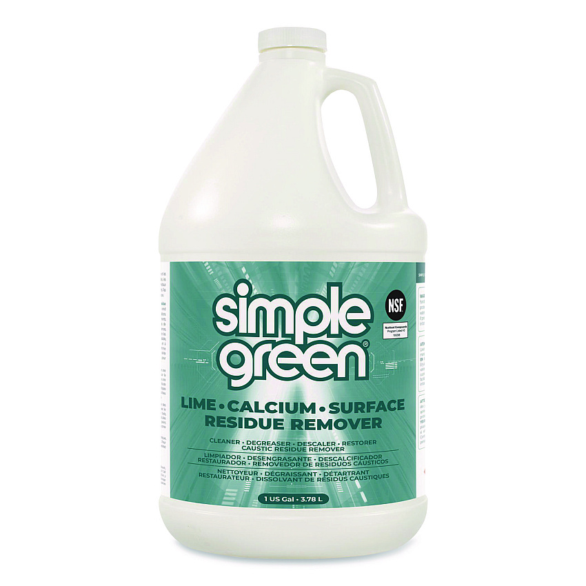 simple green Lime Calcium Surface Residue Remover, 1 gal Bottle, 6/Carton (1700128)