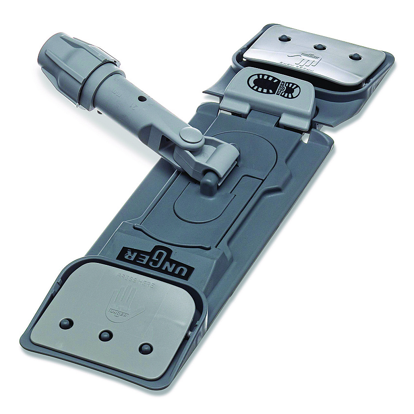 EZ Flat Mop Holders, Plastic Head, 16", Gray