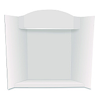 Royal Brites Stage It Display Board, 37" x 44", 1-Ply, Corrugate, White, 5/Pack (27146)