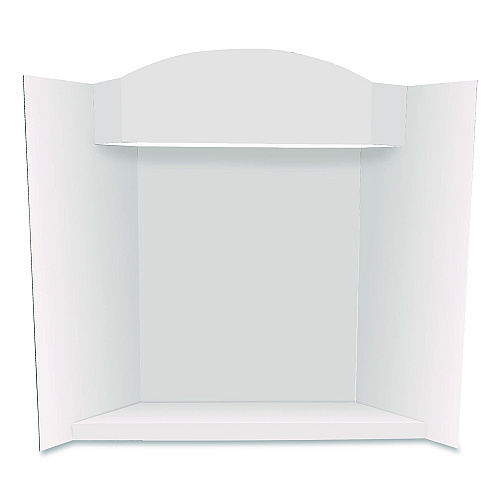 Royal Brites Stage It Display Board, 37" x 44", 1-Ply, Corrugate, White, 5/Pack (27146)