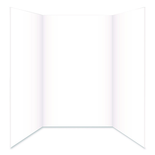 Royal Brites Tri-Fold Foam Board, 28 x 40, 0.19" Thick, White/White (20317)