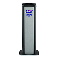 PURELL DS360 High-Capacity Surface Disinfecting Wipes Station, 1,200 Wipe Capacity, 15.5 x 15.5 x 39.6, Graphite (911701SLVSFW)
