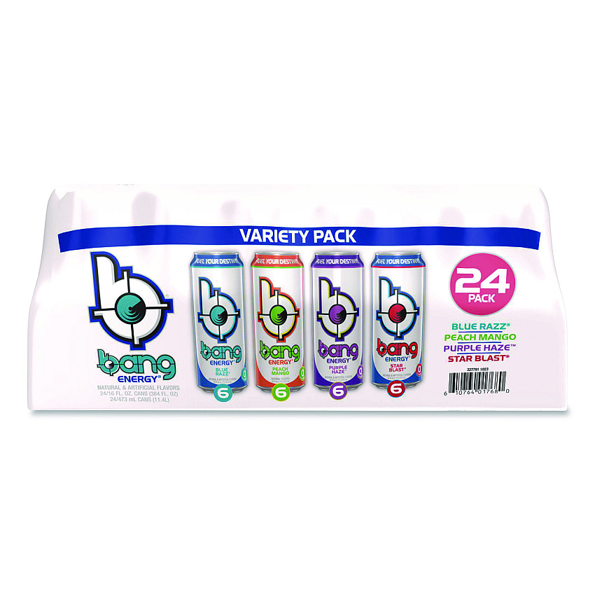 Energy Drink Variety Pack, Assorted Flavors, 16 oz Can, 24/Carton