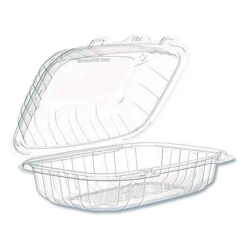 Dart Microwaveable Hinged Containers, ProPlanet, 6.5 x 9 x 3, Clear, Plastic, 300/Carton (69PPHT1)