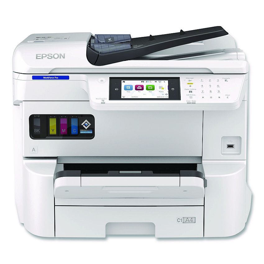 Epson WorkForce Pro EM-C7100 Color Multifunction Printer, Copy/Fax/Print/Scan (C11CL35201)