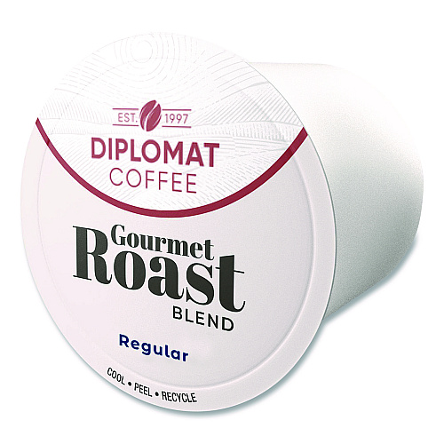 Diplomat Coffee Gourmet DC-Cup, 10 g, 96/Carton (CDCCUPGR9610)