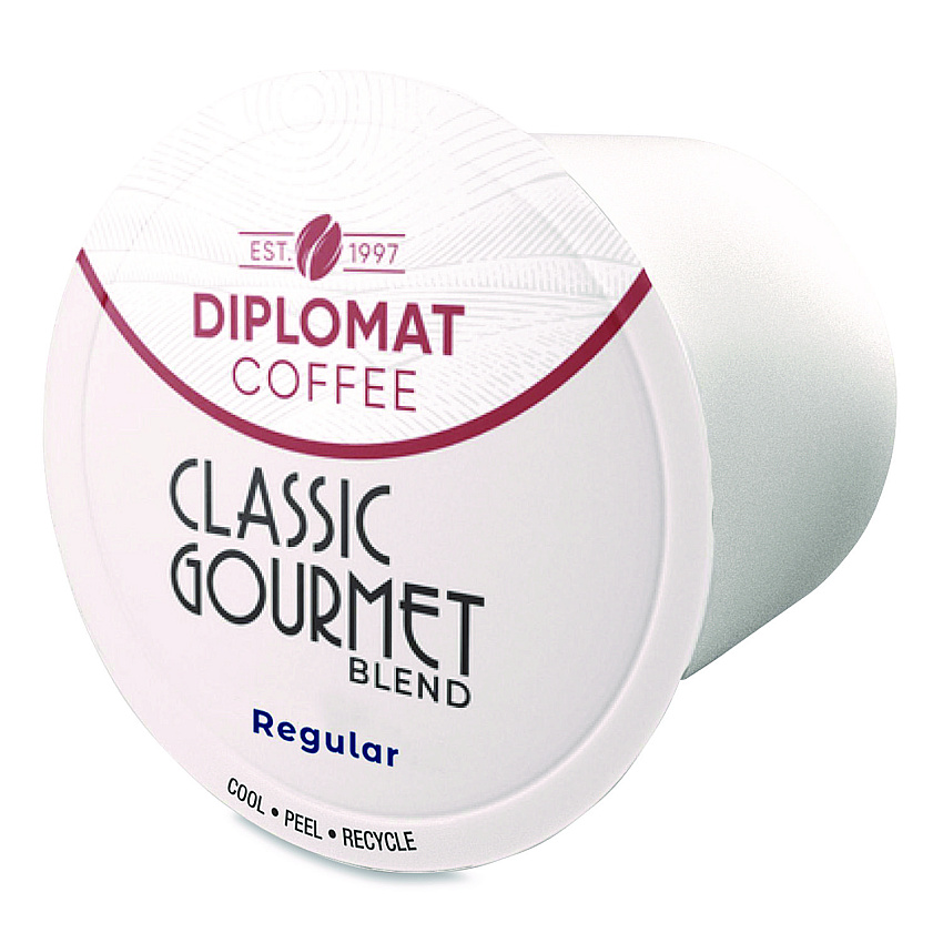Diplomat Coffee Classic Gourmet DC-Cup, 10 g, 96/Carton (CDCCUPCG9610)