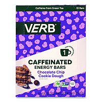 Caffeinated Energy Bar, Chocolate Chip Cookie Dough, 0.92 oz Bar, 16/Box