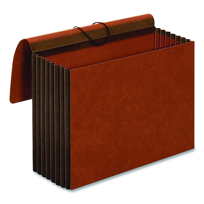 Pendaflex Heavy-Duty Expanding Wallet with Flap and Cord Closure, 7" Expansion, 1 Pocket, Letter Size, Redrope (CL1084GLHD)