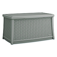 Suncast Elements Coffee Table with Storage, Rectangular, 34w x 20d x 18h, Dove Gray Top, Dove Gray Base/Legs (BMDB3010DG)