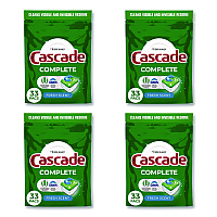 Cascade Complete ActionPacs, Fresh Scent, 17.6 oz Bag, 33 Pacs/Bag, 4 Bags/Carton (15518)