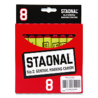 Crayola Staonal Marking Crayons, Red, 8/Box (520002038)