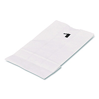 Grocery Paper Bags, 1# Size, 30 lb Weight Capacity, 3.5" x 2.25" x 6.63", White, 500/Bundle