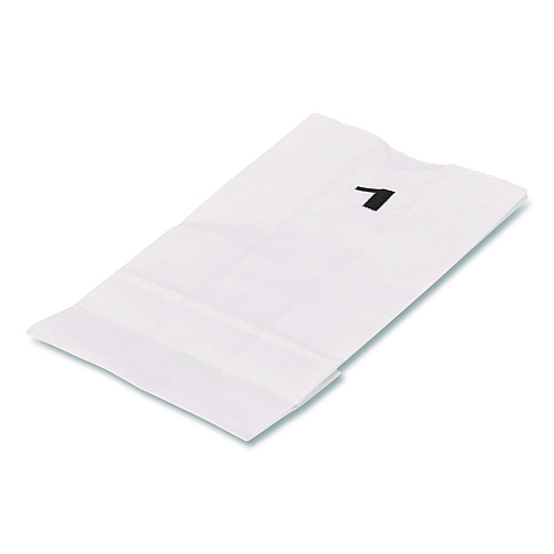 Grocery Paper Bags, 1# Size, 30 lb Weight Capacity, 3.5" x 2.25" x 6.63", White, 500/Bundle
