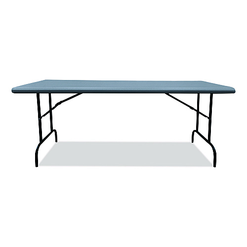 AbilityOne 7105017246313, SKILCRAFT Rectangular Folding Table, 60w x 30d x 29h, Charcoal Gray Top, Gray Base/Legs