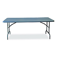 AbilityOne 7105017246807, SKILCRAFT Rectangular Folding Table, 72w x 30d x 29h, Charcoal Gray Top, Gray Base/Legs