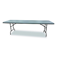 AbilityOne 7105017243925, SKILCRAFT Rectangular Folding Table, 96w x 30d x 29h, Charcoal Gray Top, Gray Base/Legs