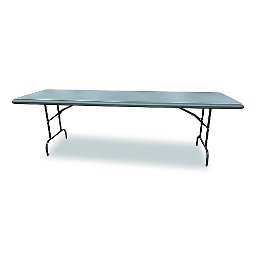 AbilityOne 7105017243925, SKILCRAFT Rectangular Folding Table, 96w x 30d x 29h, Charcoal Gray Top, Gray Base/Legs