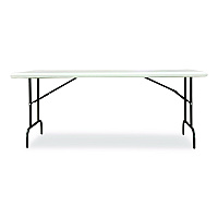 AbilityOne 7105017243926, SKILCRAFT Rectangular Folding Table, 72w x 30d x 29h, Platinum GrayTop, Gray Base/Legs