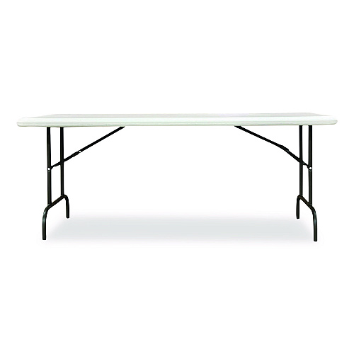 AbilityOne 7105017243926, SKILCRAFT Rectangular Folding Table, 72w x 30d x 29h, Platinum GrayTop, Gray Base/Legs