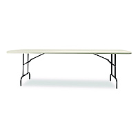 AbilityOne 7105017241198, SKILCRAFT Rectangular Folding Table, 96w x 30d x 29h, Platinum Gray Top, Gray Base/Legs