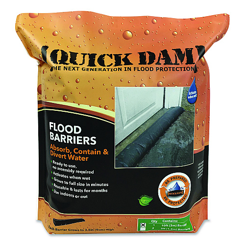 Quick Dam Flood Barriers, 6" x 10 ft x 3.5" (QD6101)