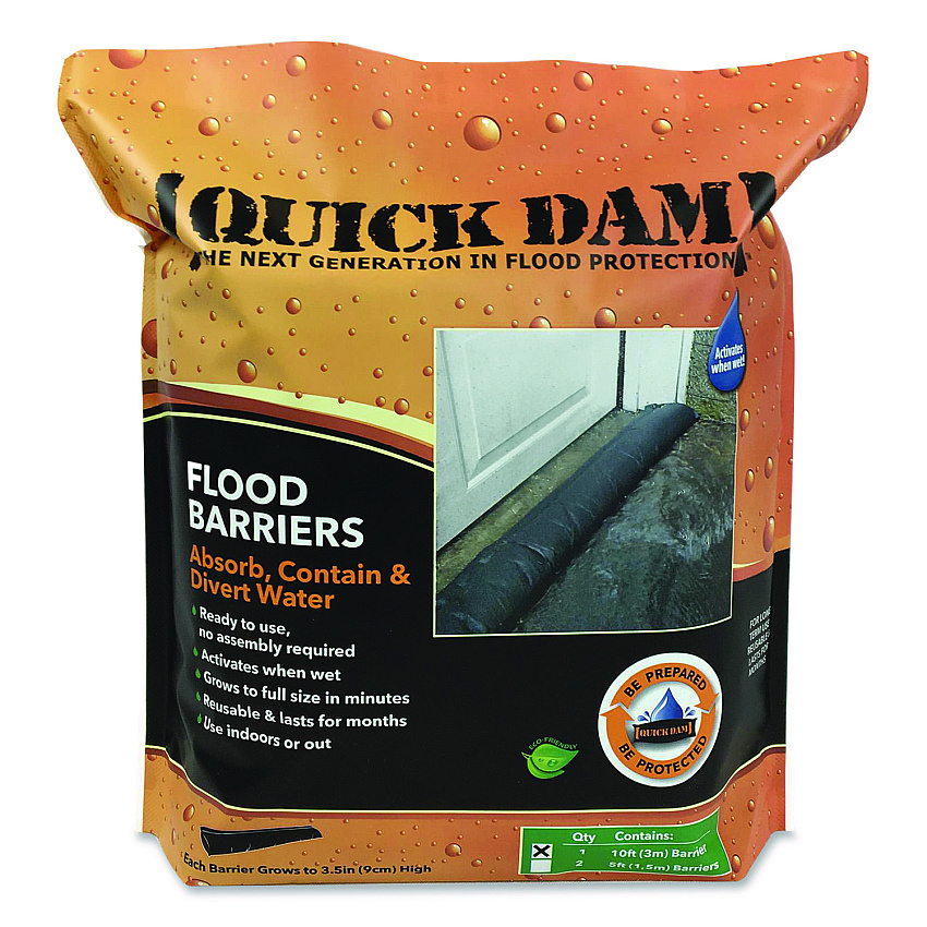 Quick Dam Flood Barriers, 6" x 10 ft x 3.5" (QD6101)