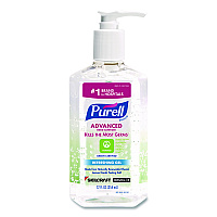 AbilityOne 8520014907365, SKILCRAFT Advanced Green Certified Instant Hand Sanitizer Gel, 12 oz Pump Bottle, Unscented, 12/Box