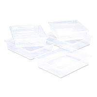 Storex Storage Tray, Flat, 1.69 gal, 10.65