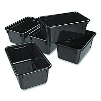 Storex Cubby Bin, Neutral Tones, 1.8 gal, 7.8