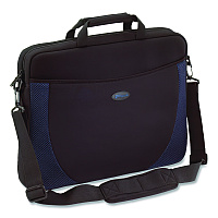 Targus Horizontal Slipcase, Fits Devices Up to 17", Neoprene, 17.25 x 4 x 13, Black/Blue (CVR21710)