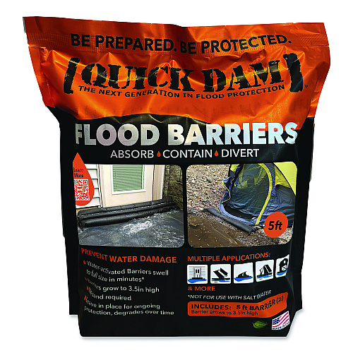 Quick Dam Flood Barriers, 6" x 5 ft x 3.5", 2/Pack (QD652)