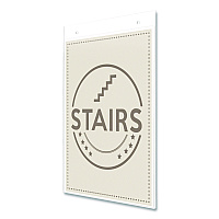 Deflecto Anti-Glare Wall Mount Sign Holder, 8.5 x 11, Clear (878201)