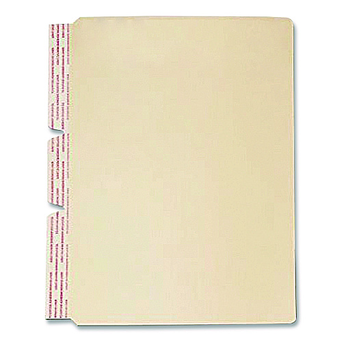 Medical Arts Press Standard Side-Flap Classification Folder Dividers, 1 Fastener, Letter Size, Manila, 100/Box (52411)
