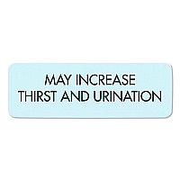 Medical Arts Press Veterinary Medication Instruction Labels, May Increase Thirst and Urination, 1.5 x 0.5, Blue, 500 Labels (35332)