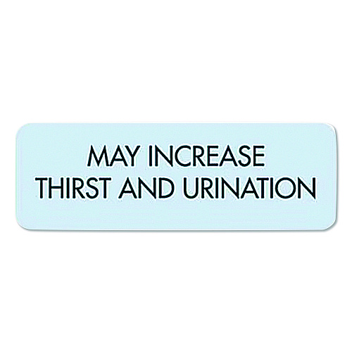 Medical Arts Press Veterinary Medication Instruction Labels, May Increase Thirst and Urination, 1.5 x 0.5, Blue, 500 Labels (35332)