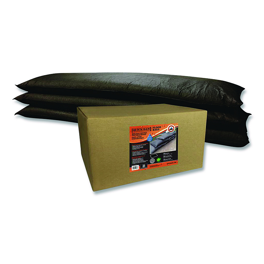 Quick Dam Flood Bags, 12" x 48" x 3.5", 25/Box (QD124825)