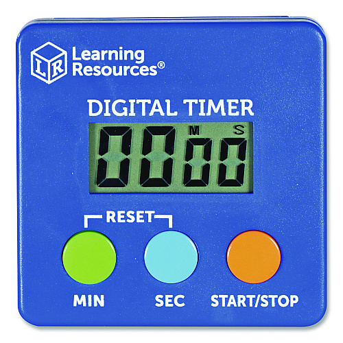 Learning Resources Classroom Timer, LCD, 5.3 x 3.6 x 0.9, Blue (LER4339)