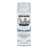 Rust-Oleum Ultra Matte Chalked Paint, Matte Clear, 12 oz Aerosol Can (302599EA)