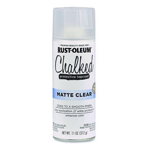 Rust-Oleum Ultra Matte Chalked Paint, Matte Clear, 12 oz Aerosol Can (302599EA)