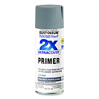 Rust-Oleum Painter's Touch 2X Ultra Cover Spray Paint, Flat Gray, 12 oz Aerosol Can (334017EA)