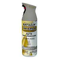 Rust-Oleum Universal Premium Spray Paint, Matte Greige, 12 oz Aerosol Can (376724EA)