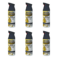 Rust-Oleum Universal Premium Spray Paint, Matte Slate Blue, 12 oz Aerosol Can, 6/Carton (376723)