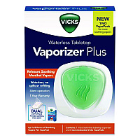 Waterless Tabletop Vaporizer Plus,1.9 X 5.3 X 7.5, White/mint Green