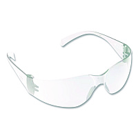 3M Virtua Wraparound Protective Eyewear, Frameless, Clear Single Lens, 100/Carton (1132901)