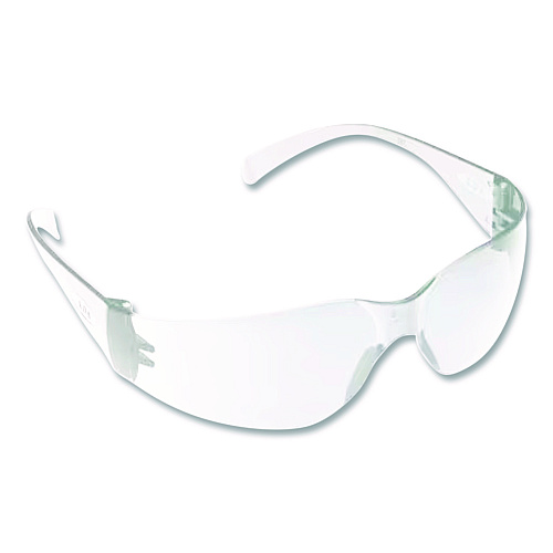 3M Virtua Wraparound Protective Eyewear, Frameless, Clear Single Lens, 100/Carton (1132901)