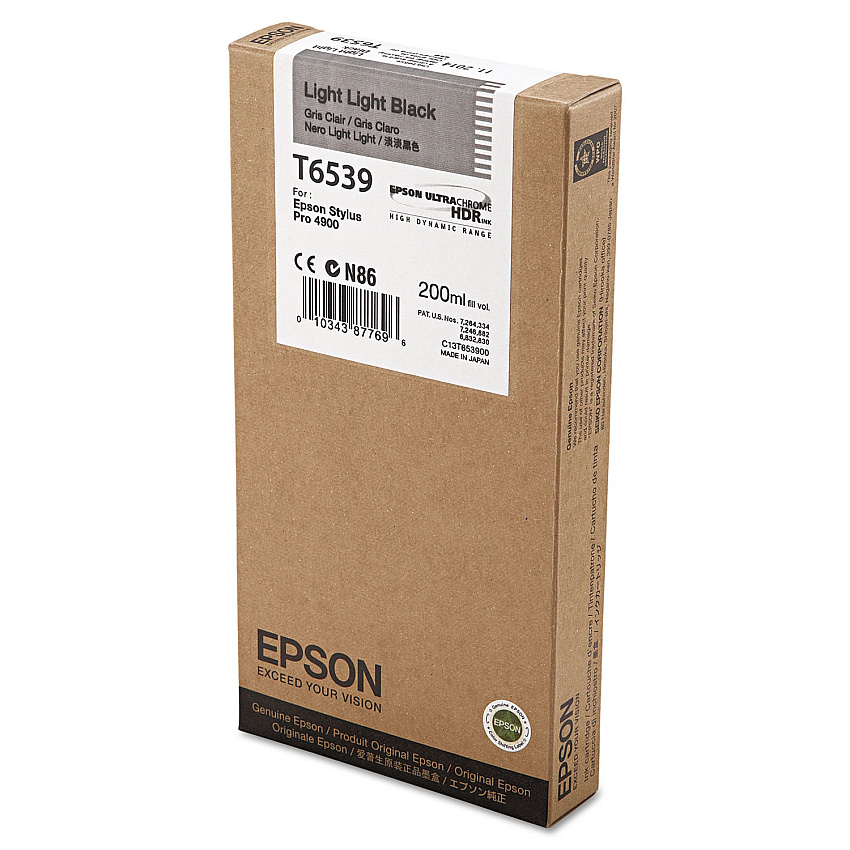 Epson T653900 UltraChrome HDR Ink, Light Light Black