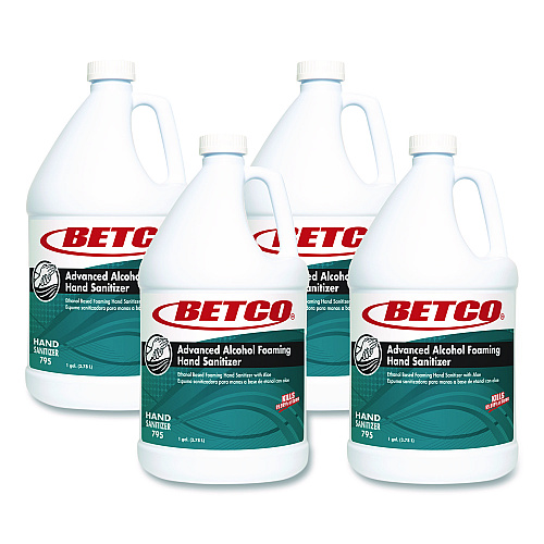 Betco Clario Advanced Alcohol Foaming Sanitizer, 1 gal Bottle, Citrus, 4/Carton (7950400)