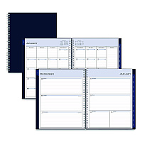 Blue Sky Passages Weekly/Monthly Planner, 11 x 8.5, Navy Cover, 12-Month (Jan to Dec): 2026 (148659)