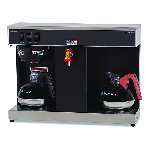 BUNN VLPF 12-Cup Automatic Coffee Brewer, Gray/Stainless Steel (074000005)